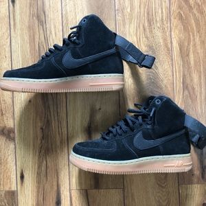 Black Nike High Top Air Force 1's 7